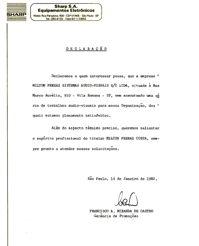 Carta da Sharp