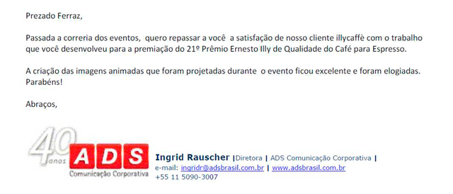 Premiação de cafeicultores fornecedores da illycaffè