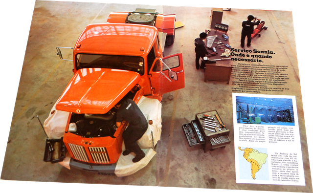 Trabalho visual produzido para a Scania